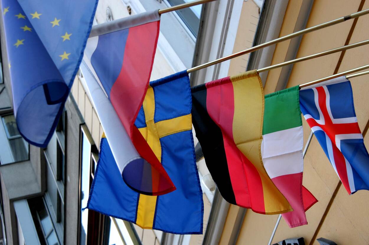 Vlaggen van enkele Europese landen